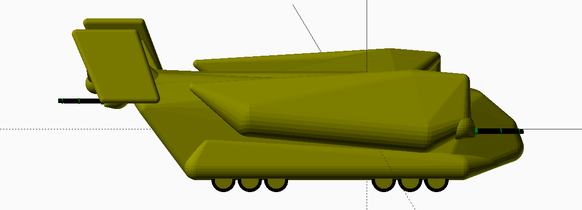 Right side view of the droopy.