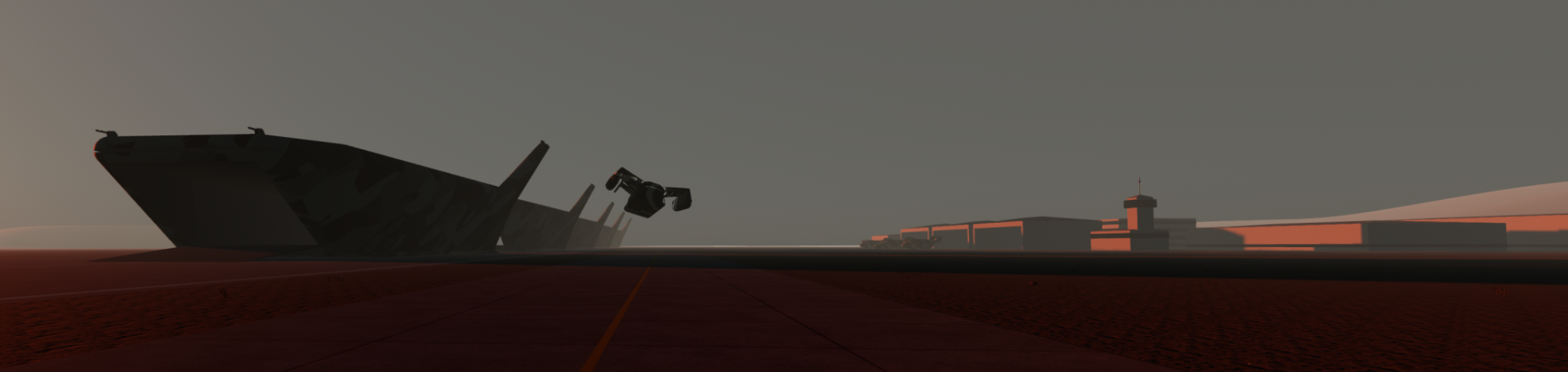 An unsanctioned low pass by a training Droopy at New Shawbury
